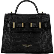 Teddy Blake Ava Croco 9" in Black at Nordstrom One Size