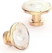 ECREW 10 Pack Cabinet Round Knob Drawer Kitchen Pulls Cupboard Door Handle 1.18" Diameter