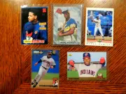 MANNY RAMIREZ (25) CARD LOT inc. ROOKIES CLEVELAND INDIANS LEGEND
