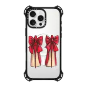 iPhone 16 Pro Max Bounce Case MagSafe Compatible Ruby Christmas Shoes (Fashion Illustration)