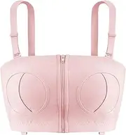 [Generic] Hands Free Pumping Bra Adjustable Cotton Pump Bra No Steel Ring Nursing Bra