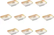 Set of 10, Kamogawa Yotsukiri Chiyohisa (4.2 x 2.7 inches (10.8 x 6.8 cm) | Chiyohisa Reinforced Porcelain Setomonohonpo