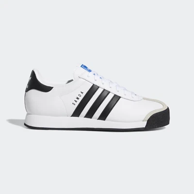 Adidas Samoa 675033 Sneaker Men's 12 White Black Leather Lifestyle Shoes TF6856