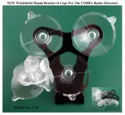 * NEW COBRA Radar Detectors Windshield Mount Bracket + 6 Cups For Most Models