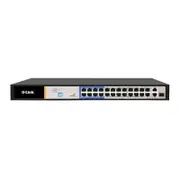 D-Link DES-F1026P-E 26-Port PoE Switch With 24 PoE Ports And 2 Gigabit Uplink Ports