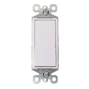 PASS & SEYMOUR TM870-WCC10 DECORATOR SWITCH, 1-POLE, 15A, WHITE (10-PACK)