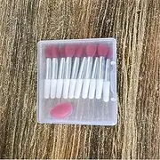 Coehaopike Silicone Lip Brush Makeup Eyebrow Lipstick Brushes Applicator Cosmetic Brush Set Silicone Brushes Wands Fit Balm Mask Oil Pink (10PCS)