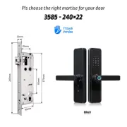 X7 Bluetooth Waterproof Fingerprint Ttlock Smart Electronic Lock Safe Smart Home