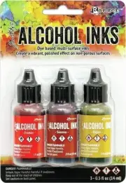 Ranger Tim Holtz - ALCOHOL INK 3PKG ORG/YLLW, Orange/Yellow Spectrum
