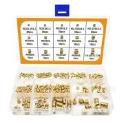 Female Thread Knurled Threaded Embedment Hot Melt Insert Brass Nuts Assortment