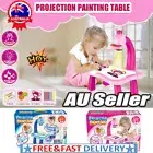 Kids Projector Painting Table Educational Early Learning Musical Art Desk Toy VP
