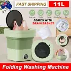 11L Mini Washing Machine Foldable Washer Portable Camping Socks Underwear Washe