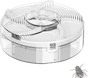Automatic Fly Trap,Automatic Fly Catcher Electric Flying Trap - Rechargeable Rotating Flying Control Silent Repel Tool Gnat for Balcony Patios Kitchen