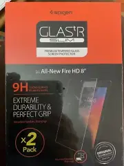 Tempered Glass Screen Protector Fire HD 8 Tablet 8" Screen Spigen (New)