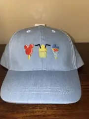 New Disney Parks Mickey Pluto Donald Ice Cream Adjustable Baseball Cap Hat M/L