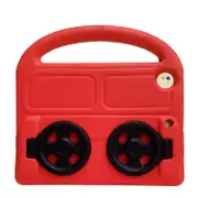 Wheel iPad Case For iPad 9.7inch Air1/2 Pro9.7 Shockproof Stand Cover With Handle Stand-Red