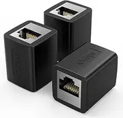 BIFALE RJ45 Coupler Female to Female 10Gbps 3Pack, High Speed Ethernet Coupler Ethernet Extender 328 FT Long Distance for Cat 8 Cat 7 Cat 6 Cat 5 Ethernet Cable in Line Female to Female Coupler