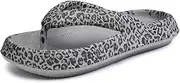 [SECHRITE] Women's Men's Flip Flops Beach Cushioned Thong Sandals Comfortable Walking Platform Sandals Non-Slip Lightweight Summer Slippers for Indoor Outdoor Travel