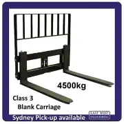 CARRIAGE CLASS 3 4500kg with 1200mm PALLET FORKS + LOADGUARD for tractor loader