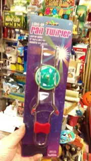 New Light Up Rail Twirler magnetic flip & spin with light up wheel Fun toy