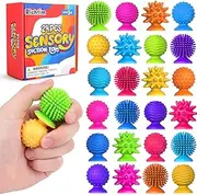 Sensory Fidget Toys for Kids Adults: 24 Pack Textured Sensory Toys for Autism Kids - Quiet Anxiety Fidgets for Classroom - Easter Basket Stuffers Easter Egg Fillers