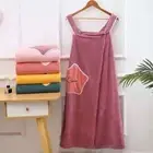 140*70cm Women Bath Towels Wearable Sauna Towels Ladies Shower Bathrobes Adult