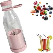 Appreciarel Blender 15oz, Appreciarel Portable Blender Mini for Fruit Smoothies and Shakes, With Stainless Steel Blades for Smoothies, Ice Blending, Juicing (Pink)