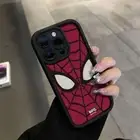 Case Cover for iPhone 11 12 13 14 15 Pro Max 8 XR Shockproof Spider Man 3D Skin