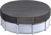 18 Ft Round Pool Cover for Metal Frame Above Ground Pools - Upgraded Windproof D