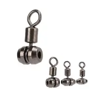 10pcs Fishing Swivels Brass Barrel Triple Swivel Cross Line Fishing Connect SS