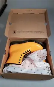 New Doc Dr Martens 1460 W Boots Sz 11/ Uk 9 / EU 43 Acid Orange Rare