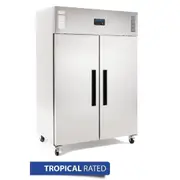 Polar G-Series 2 Door Upright Freezer Stainless Steel 1200Ltr - Commercial Upright Freezers (DL896-A) - DL896-A