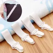 4x Elastic Bed Mattress Sheet Straps Clips Grippers Fastener Suspender Strip