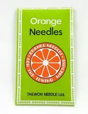 1 PK BROTHER, PFAFF SEWING MACHINE NEEDLES ORANGE 15X1 #12BP