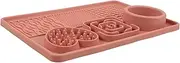 JUMPLAWN Dog Licking Mat Slow Feeder for Puppies Cats Non Slip Treat Pad with Suction Cups Easy Clean Design for Reducing Rapid Eating