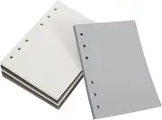 CAXUSD 300 Sheets Blank Loose Leaf Paper Refills 6-hole A6 Planner Inserts for Binder Refills