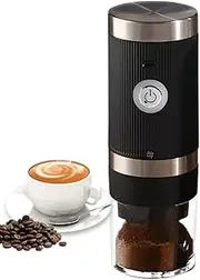 Electric Coffee Grinder,Cordless USB Charging Spices Grinder - Rechargeable Electric Coffee Mill, Portable Electric Espresso Grinder Machine for Traveling, Camping Or Daily Use