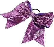 AUTSUPPL 2pcs Bowknot Hair Ties for Girls Elastic Sequins Hair Scrunchies Comfortable Ponytail Holders for Daily Use and Special Occasions Daughters