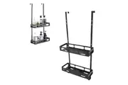 2 Tiers Bathroom Shower Caddy Hanging Shelf Bath Storage Holder Rack Organizer-Style 1