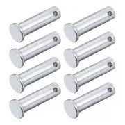 Clevis Pins (10mmx30mm) 8Pcs, Single Hole Flat Head Carbon Steel Fastener Pin