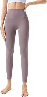 [Luna & Sun] Women High Waisted Stretchy Basic Yoga Pants Workout Tummy Control Leggings with Back Pocket