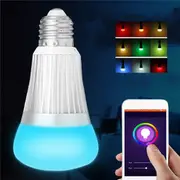 E27 B22 7W SMD5730 WiFi RGBW LED Smart Bulb Light Work With echo Alexa AC85-265V 15610 B22