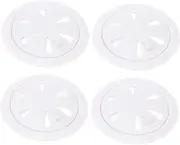 4pcs Anti-Blocking Floor Drain Cover Shower Hair Bathroom Hair Stopper Bathtub Stopper Cover Sink Sewer Cover Bathroom Floor Drain Floor Drain Covers White Drain Plug
