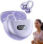 Open Ear Earbuds, Open Ear Buds, Waterproof Led Display Comfortable Wireless Headset for Running Working Outside Sports Sleep Gym