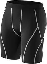 COLLBATH Men's Running Tights Basketball Leggings for Fitness Training and Running Compression Pants (XL)