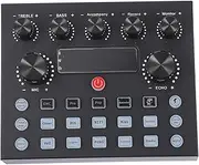 SECFOU Stable High-performance Sound Card Voice Changer Led Lights Mixer for Mixing