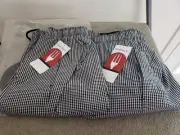 Chef Works, NBMZ-SCH-XS, Checkered Chef's Pants Lot of 2 pair