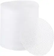 uxcell Plastic Canvas Mesh Sheets, 100 Pcs 5.8" Round Clear Canvas Sheets 2mm Holes with Needlepoint Blank for DIY Crafting Wreathing Coasters Card Holder