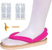 [Kvikci] Anime Demon Kamado Tanjirou Cosplay Clog Shoes Agatsuma Zenitsu Sandal with Reflexology Socks Massage Tools Set
