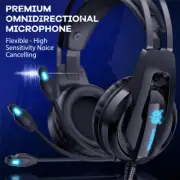 ONIKUMA K16 Gaming Headset MIC RGB LED Headphones for PC Laptop PS5 PS4 Xbox One